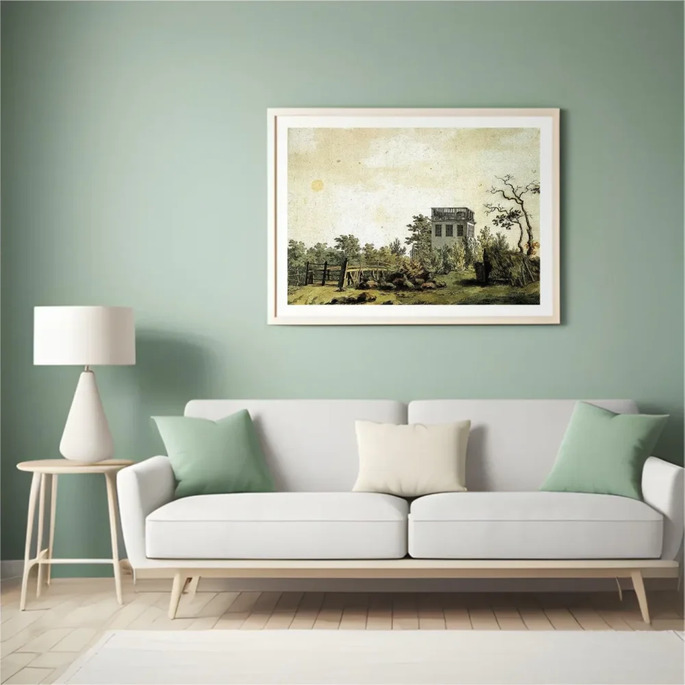 Pintar por números Paisaje con pabellón – foto 4