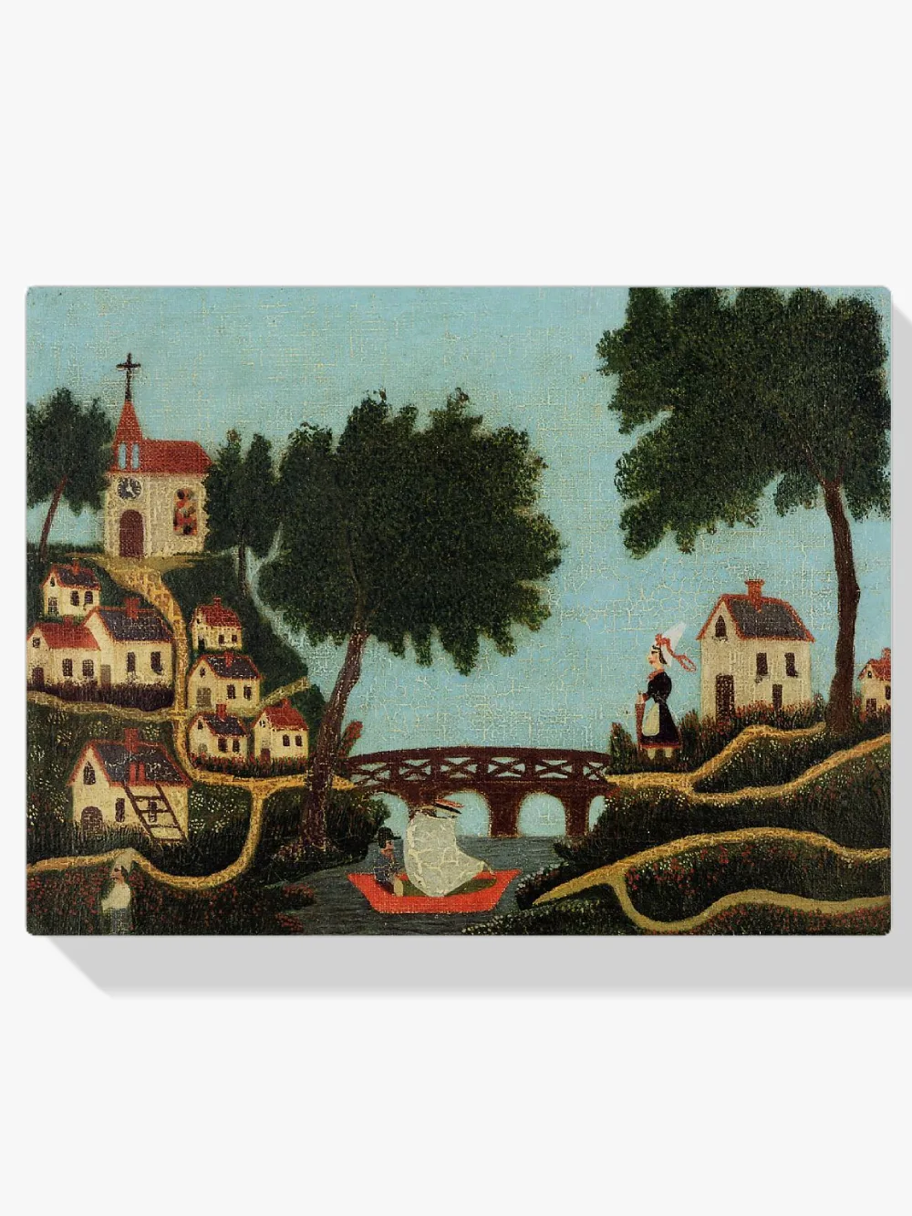 Pintar por números Paisaje con puente