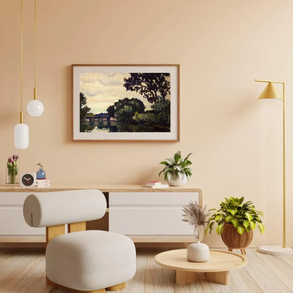 Pintar por números Paisaje con un puente – foto 3
