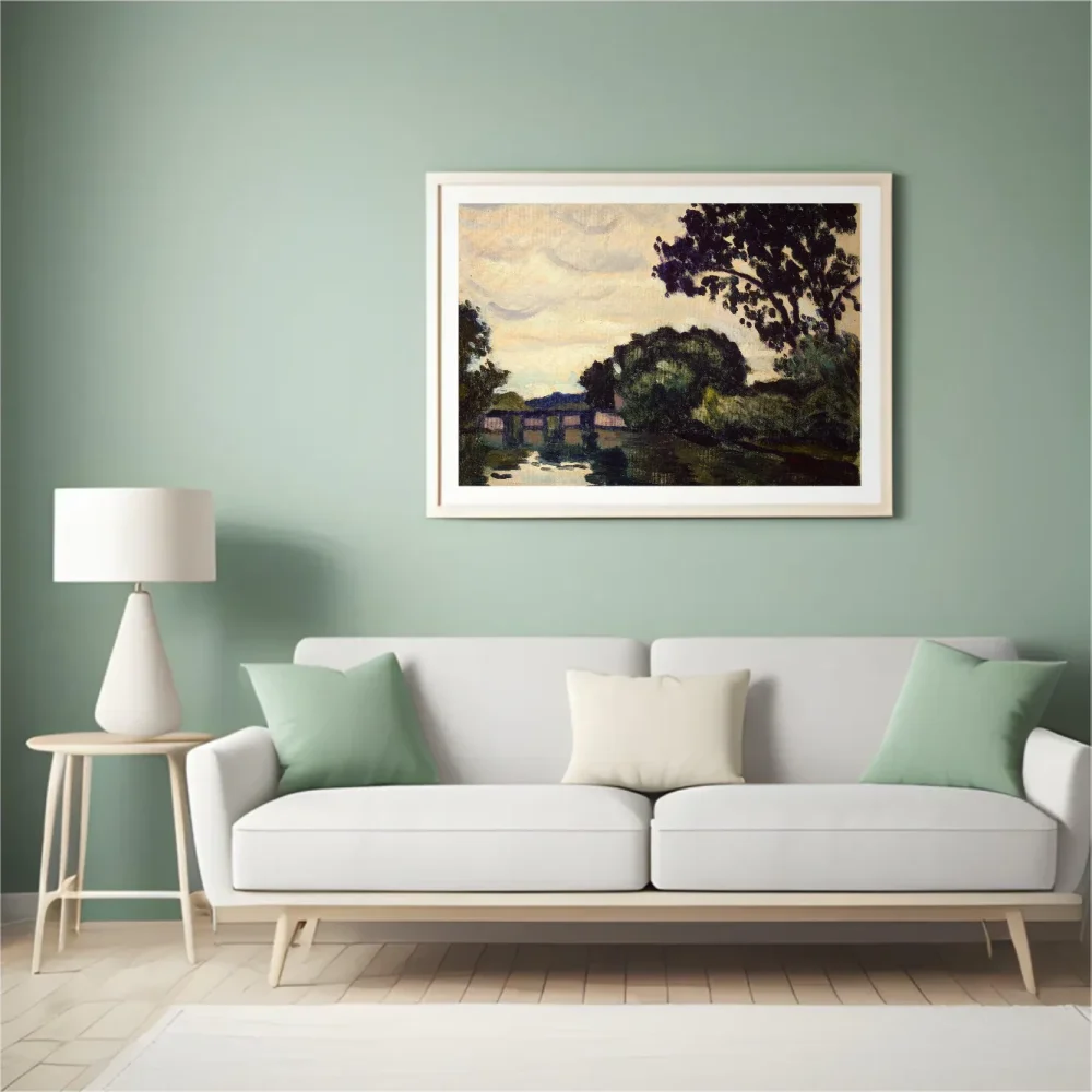 Pintar por números Paisaje con un puente – foto 4