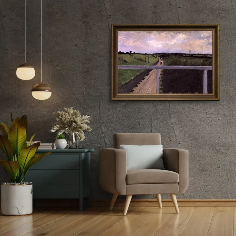 Pintar por números Paisaje con vías de tren – foto 2