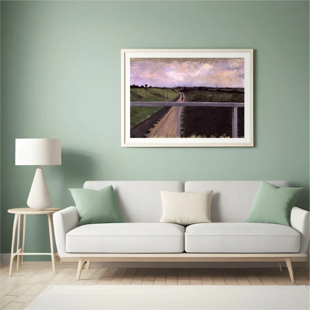 Pintar por números Paisaje con vías de tren – foto 4