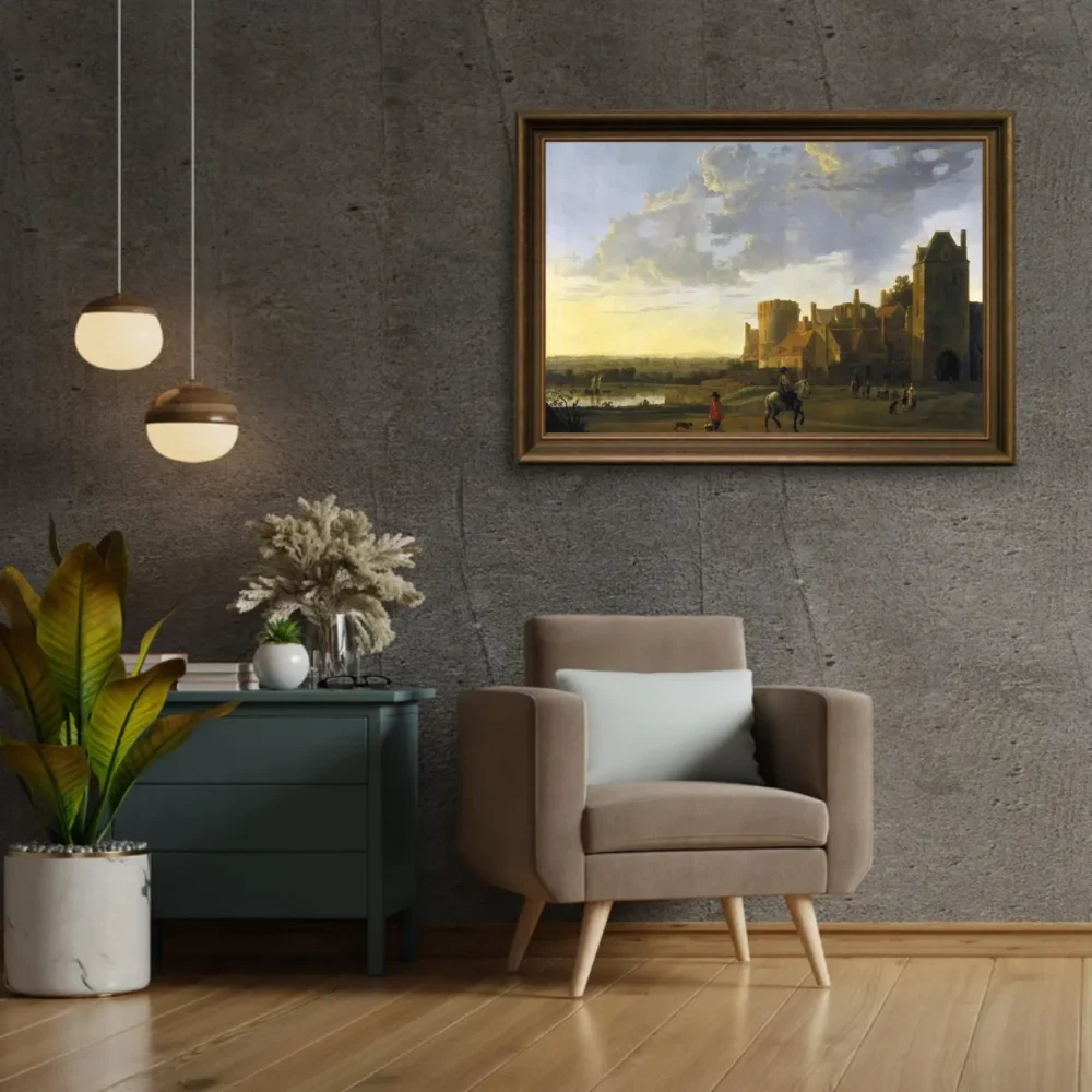 Pintar por números Paisaje con vistas al Valkhof, Nimega – foto 2
