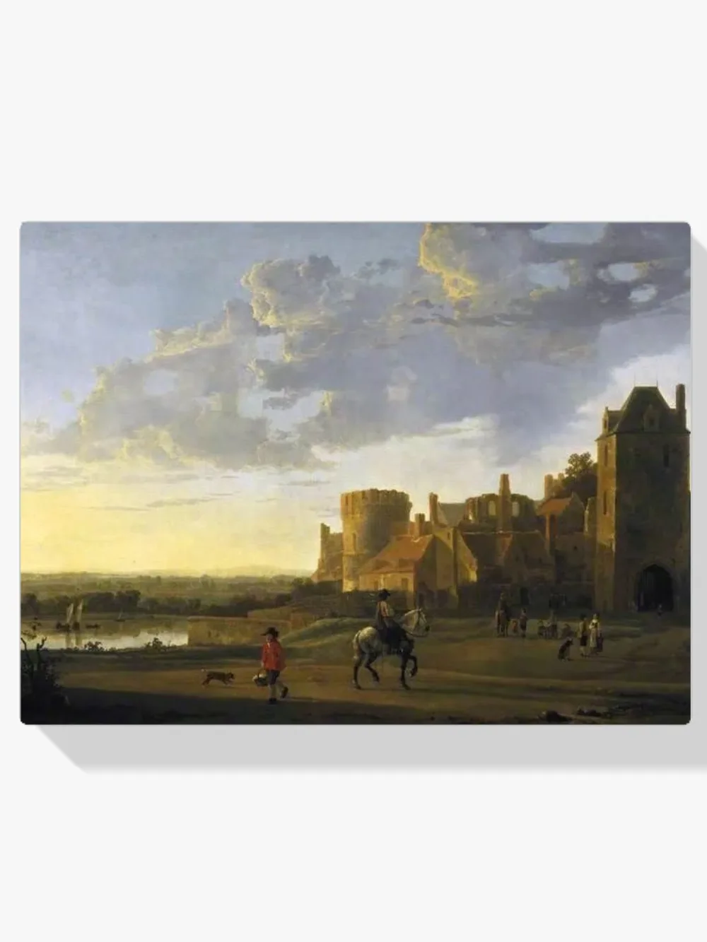 Pintar por números Paisaje con vistas al Valkhof, Nimega