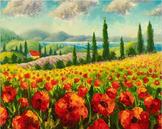Pintar por números Paisaje de la Toscana – foto 2