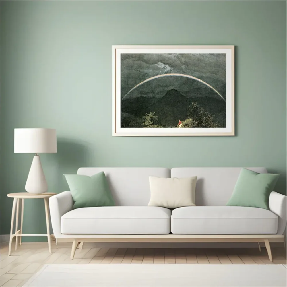 Pintar por números Paisaje de montaña con arcoíris 2 – foto 4
