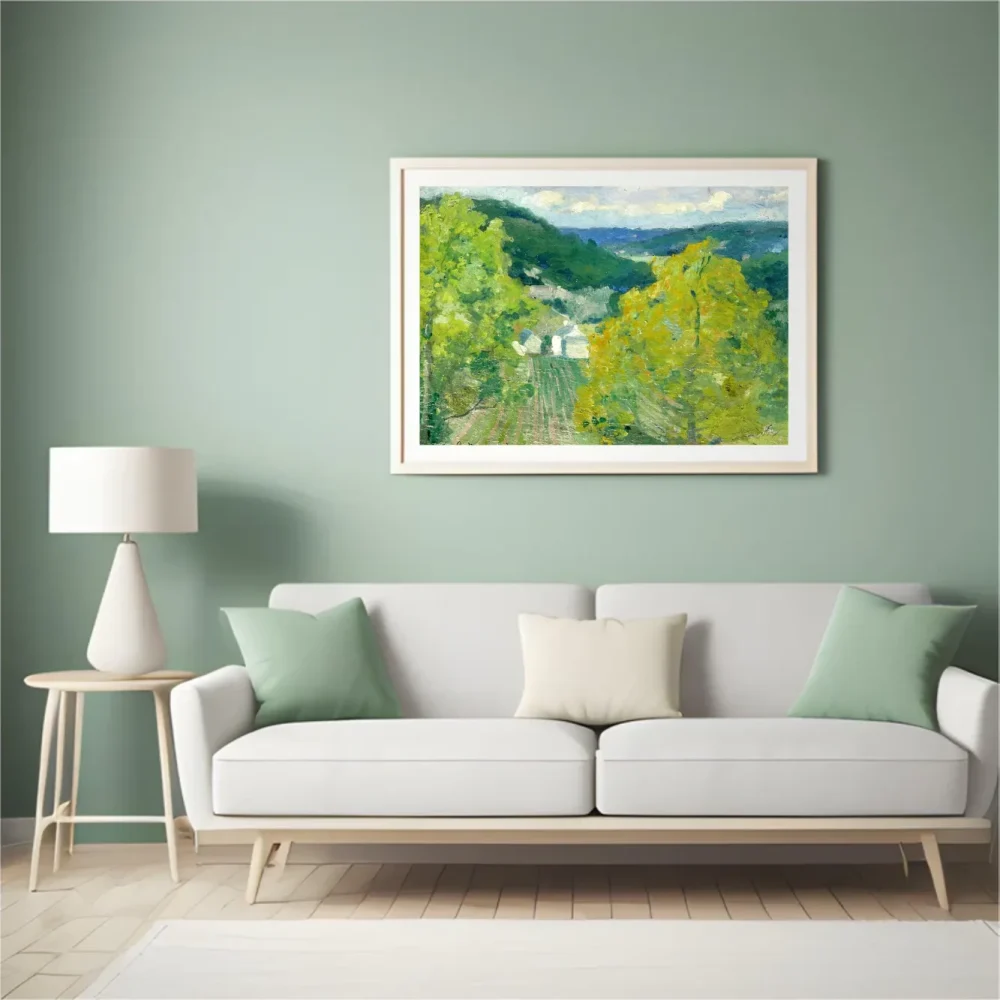 Pintar por números Paisaje del valle de Senlis – foto 4