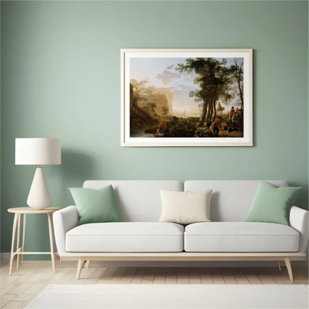 Pintar por números Paisaje en el valle del Rin – foto 4