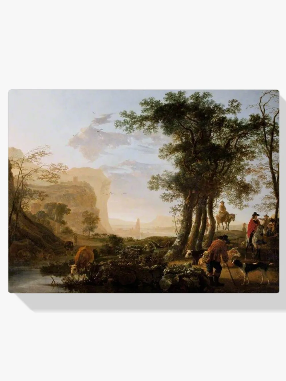 Pintar por números Paisaje en el valle del Rin