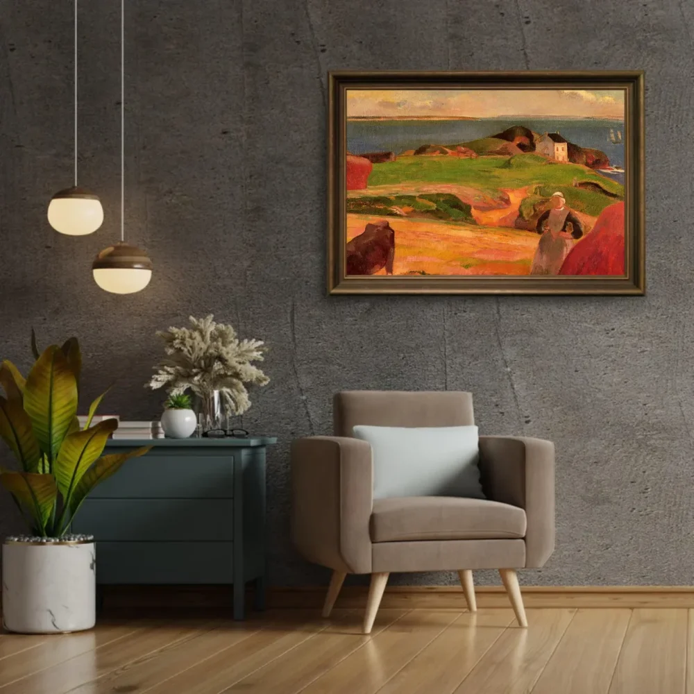 Pintar por números Paisaje en Le Pouldu, la casa aislada – foto 2