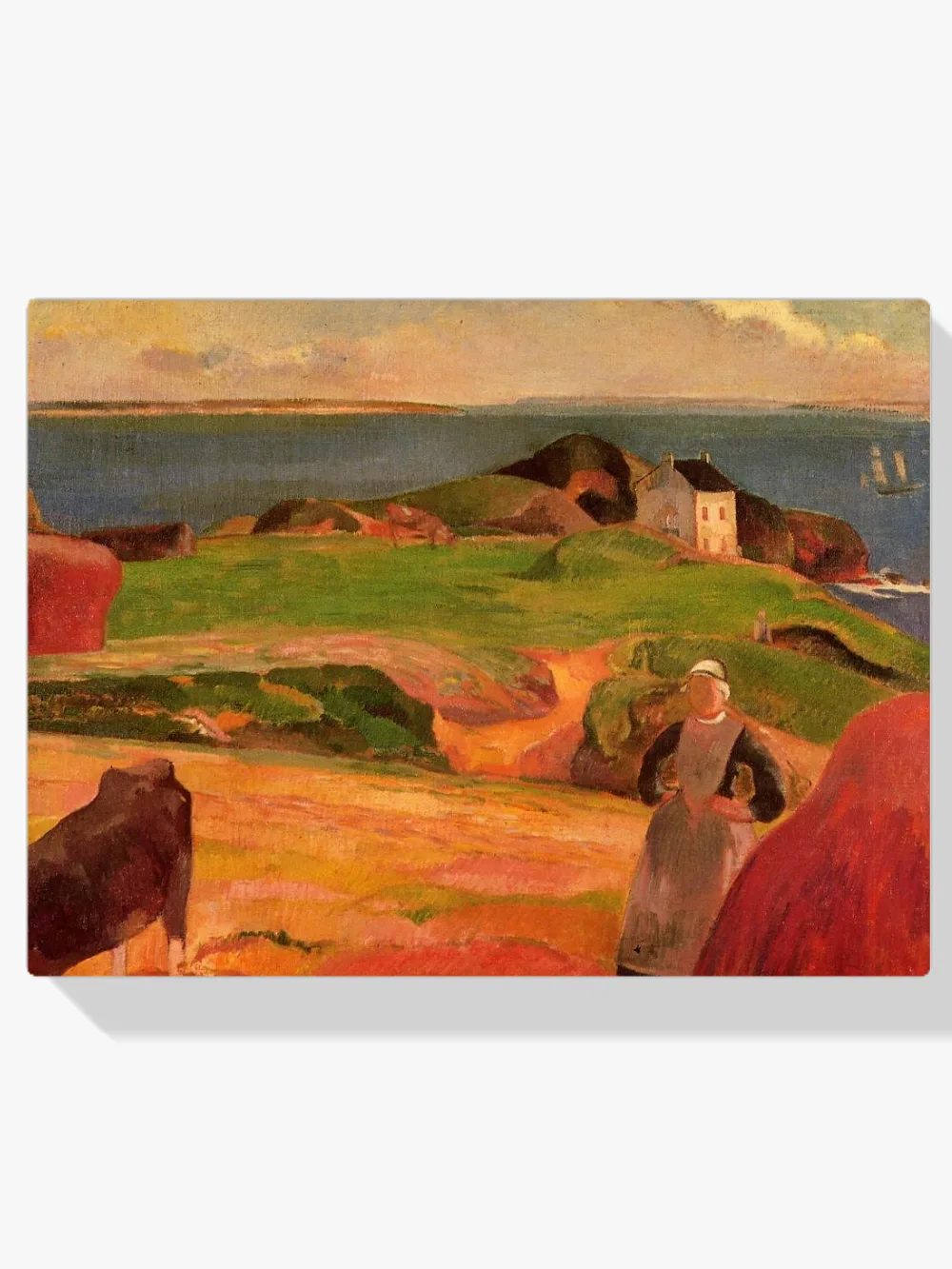 Pintar por números Paisaje en Le Pouldu, la casa aislada