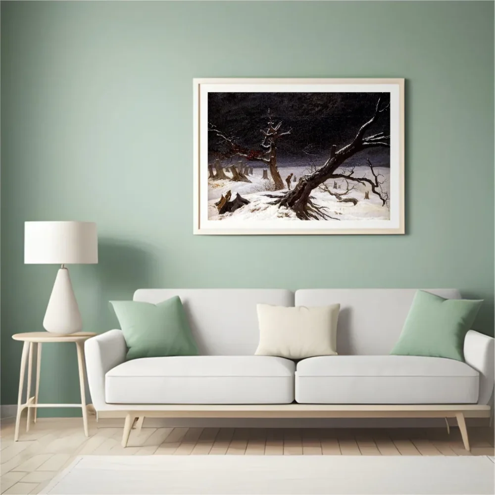 Pintar por números Paisaje invernal - Caspar David Friedrich – foto 4