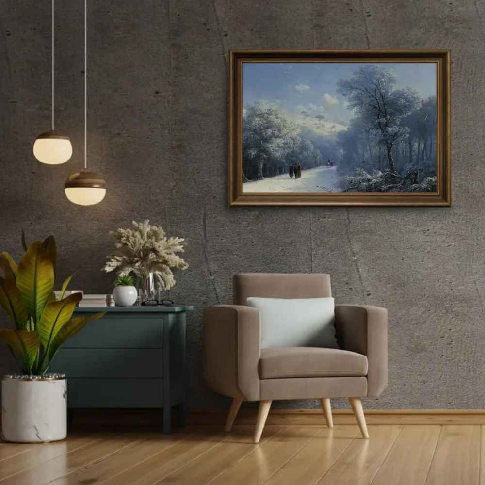 Pintar por números Paisaje invernal - Iván Aivazovski – foto 2