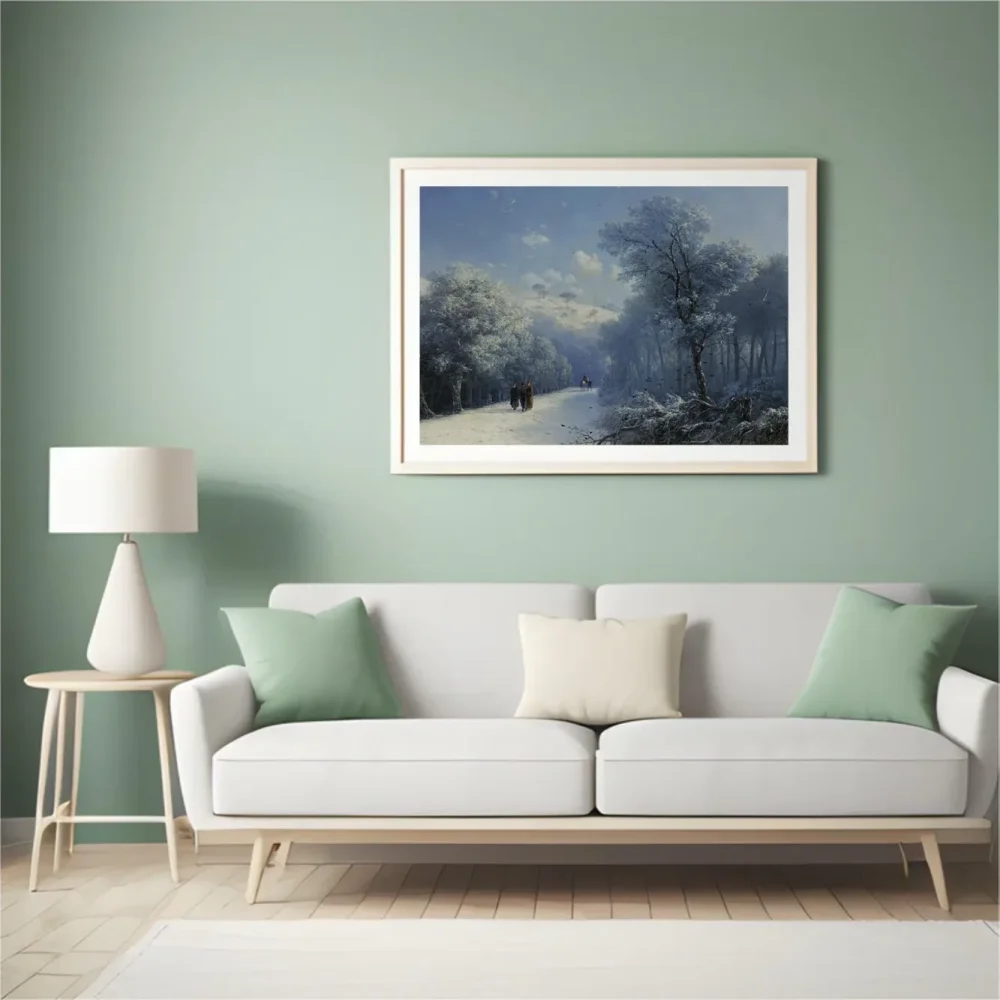 Pintar por números Paisaje invernal - Iván Aivazovski – foto 4