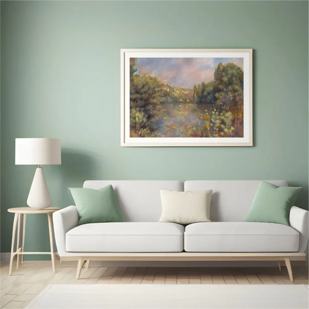 Pintar por números Paisaje junto al lago – foto 4