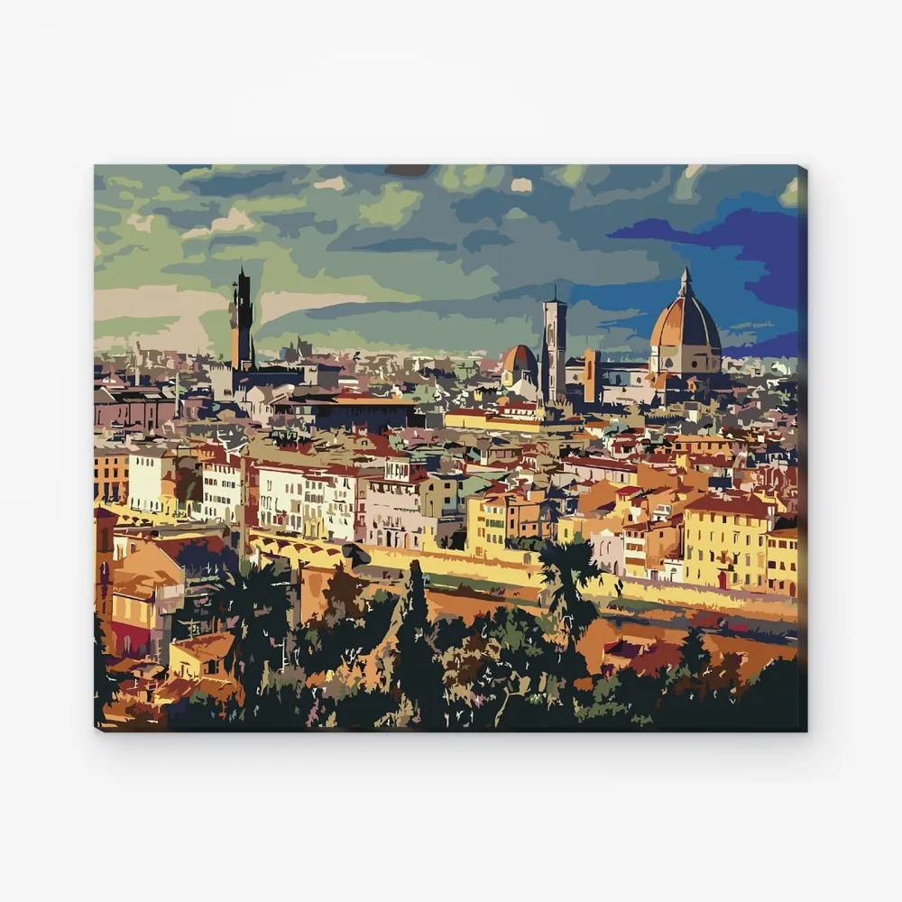 Pintar por Números - Paisaje urbano - Florencia