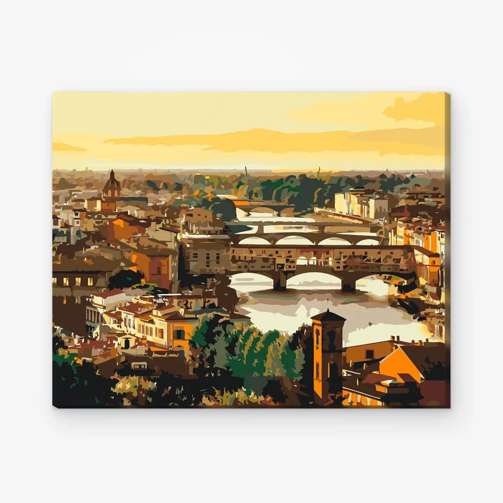 Pintar por Números - Paisaje urbano - Florencia 2