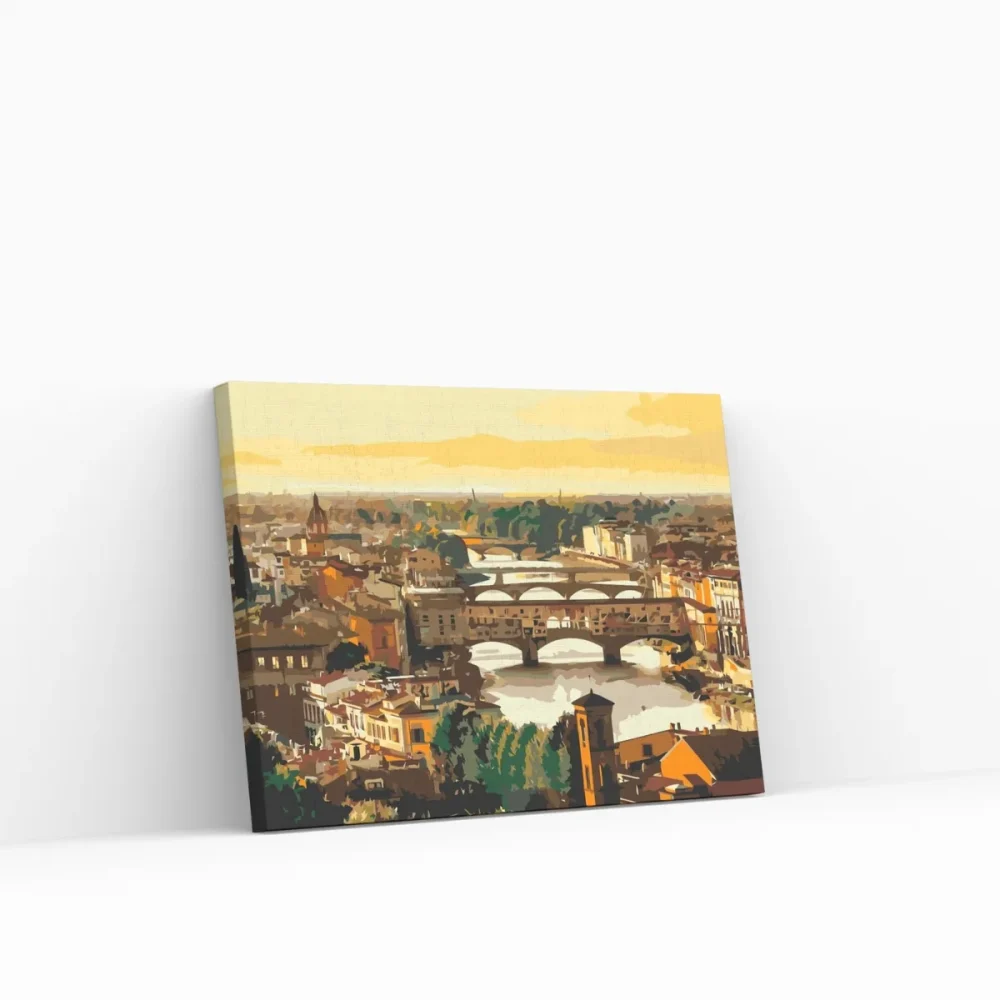 Pintar por números Paisaje urbano - Florencia 2
