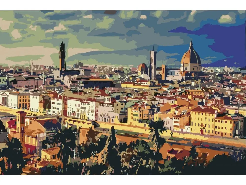 Pintar por números Paisaje urbano - Florencia – foto 2