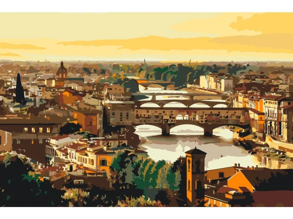 Pintar por números Paisaje urbano - Florencia 2 – foto 2