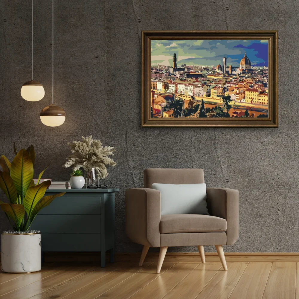 Pintar por números Paisaje urbano - Florencia – foto 3