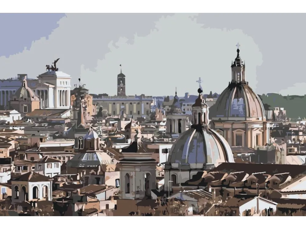 Pintar por números Paisaje urbano - Roma – foto 2
