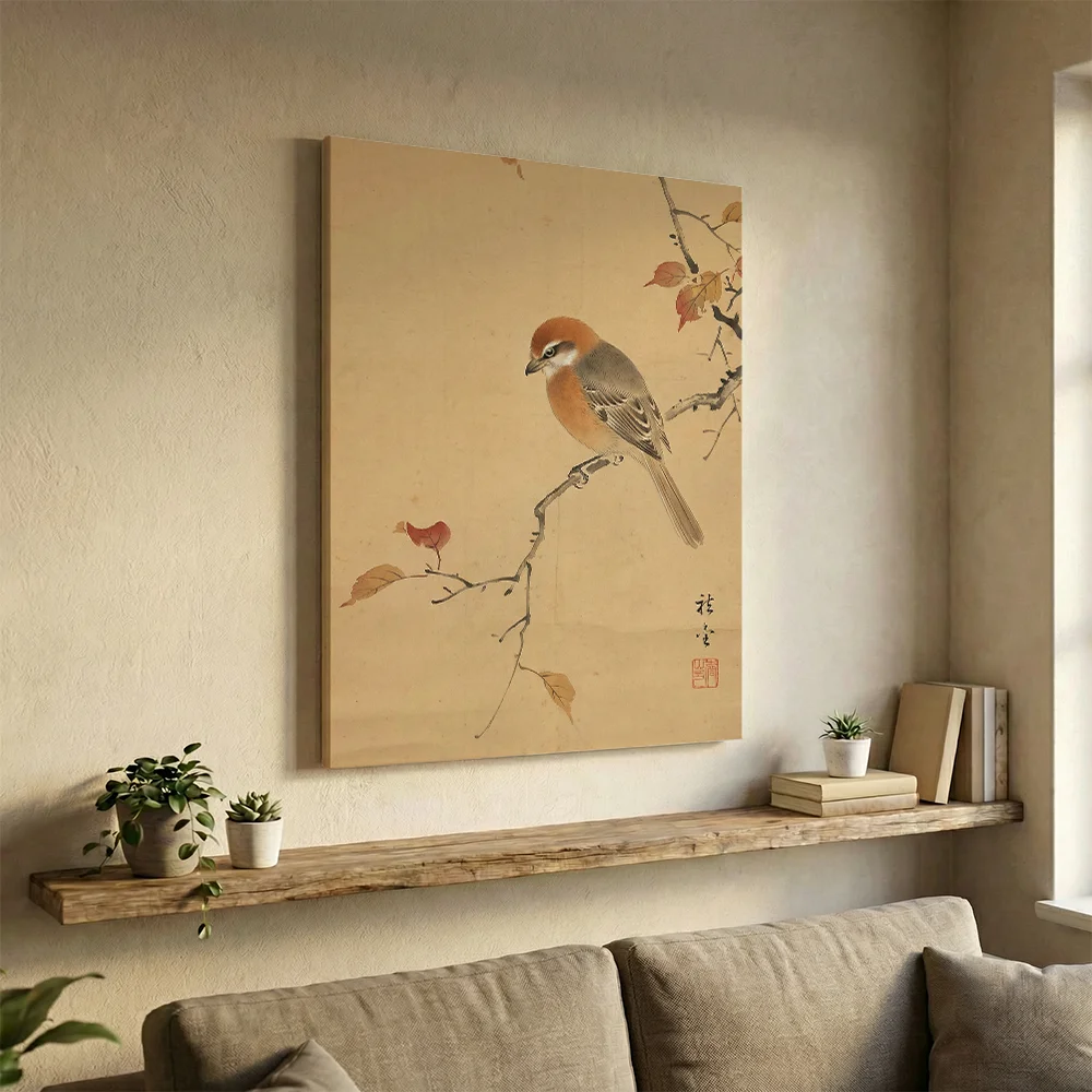 Pintar por números Pájaro en una rama tranquila – foto 3