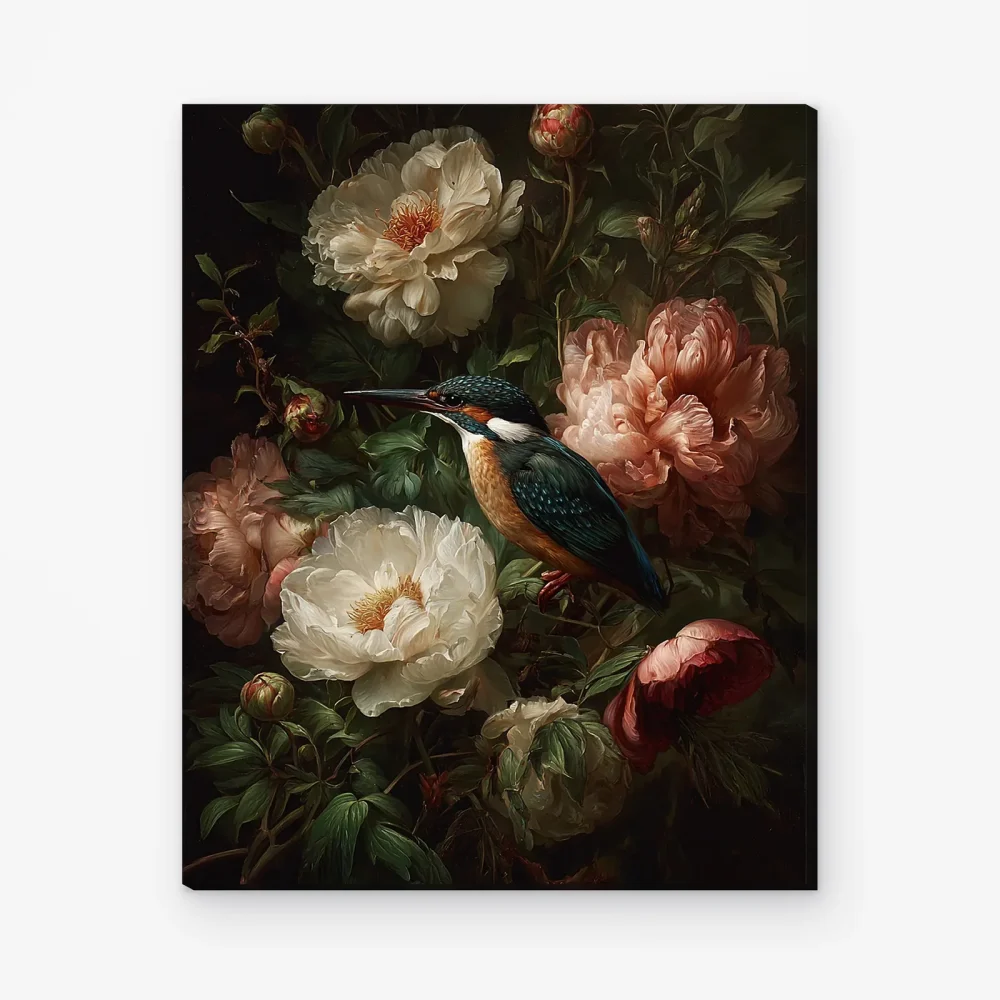 Pintar por Números - Pájaros en flor, armonía de naturaleza y color