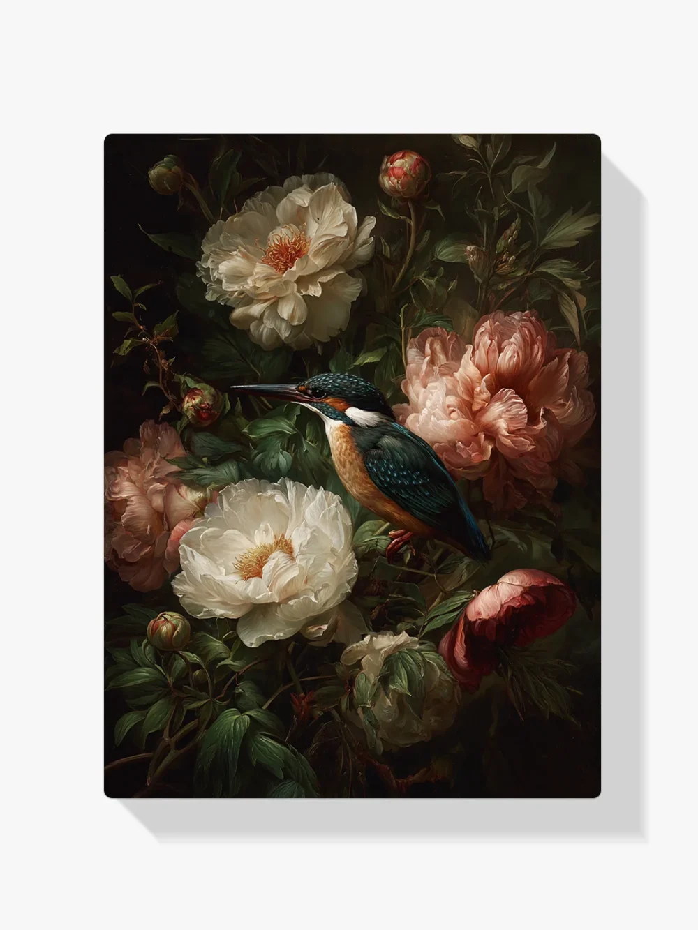 Pintar por números Pájaros en flor, armonía de naturaleza y color