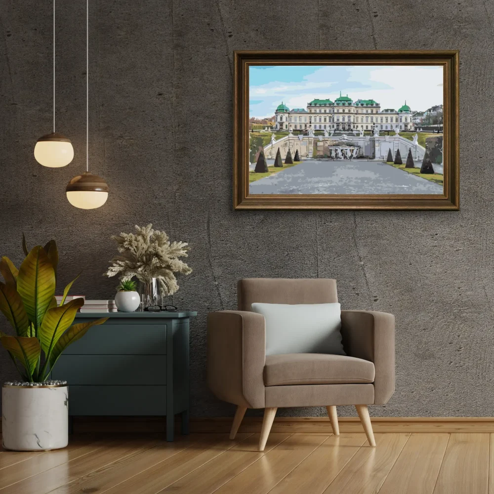 Pintar por números Palacio Belvedere, Viena – foto 3