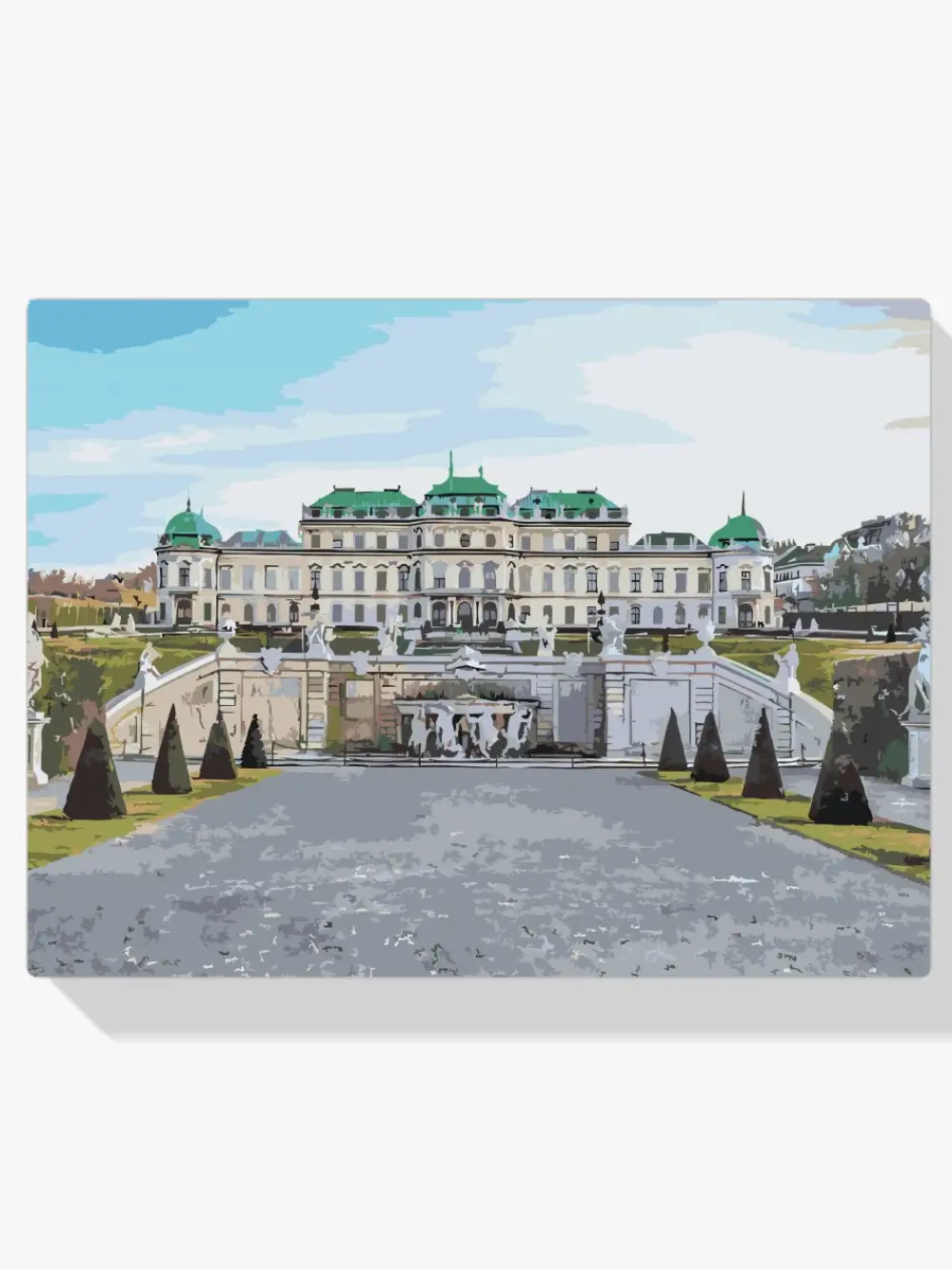 Pintar por números Palacio Belvedere, Viena