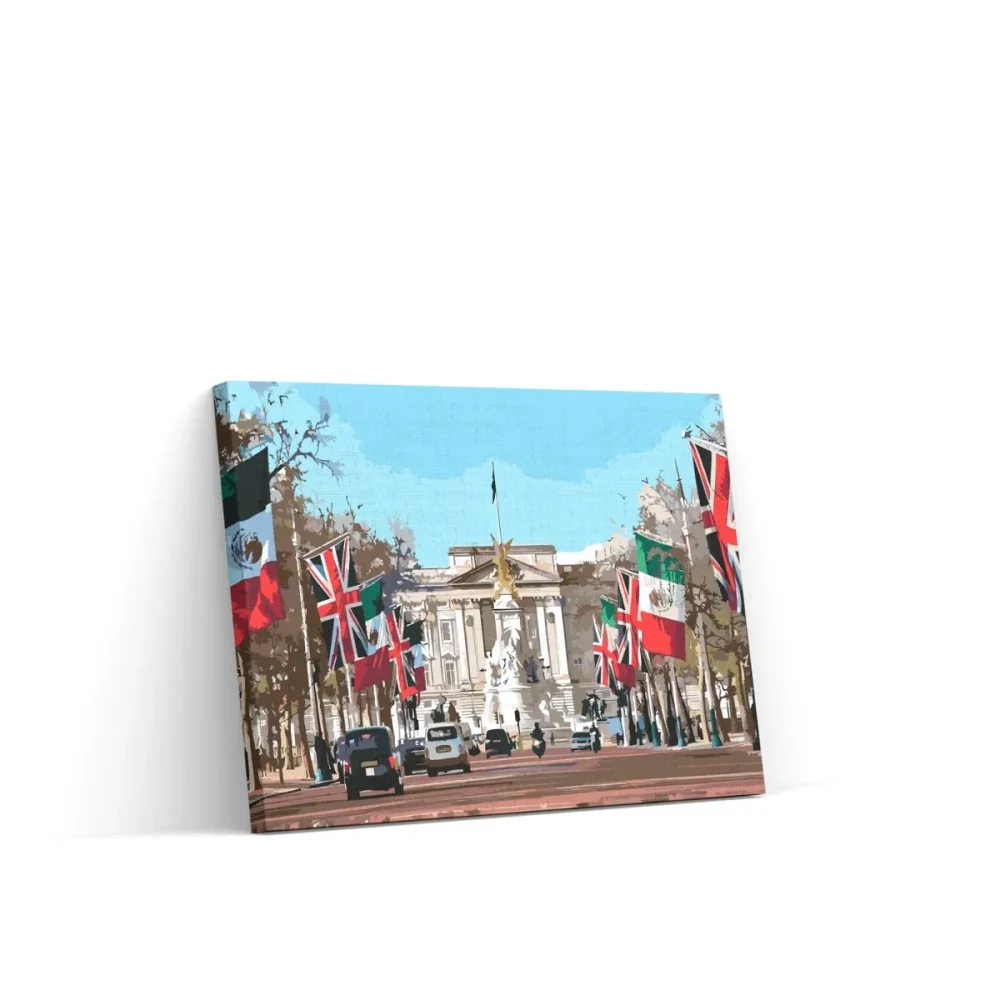 Pintar por números Palacio de Buckingham, Inglaterra