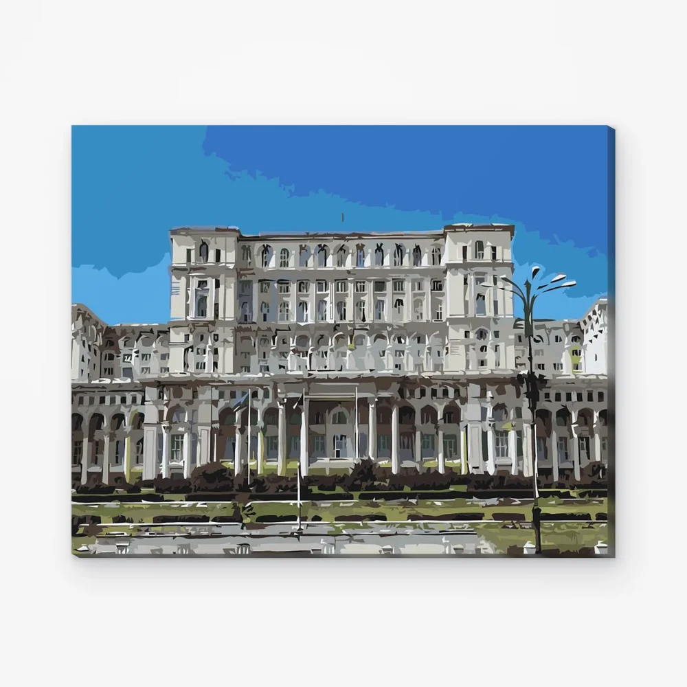 Pintar por Números - Palacio del Parlamento, Bucarest