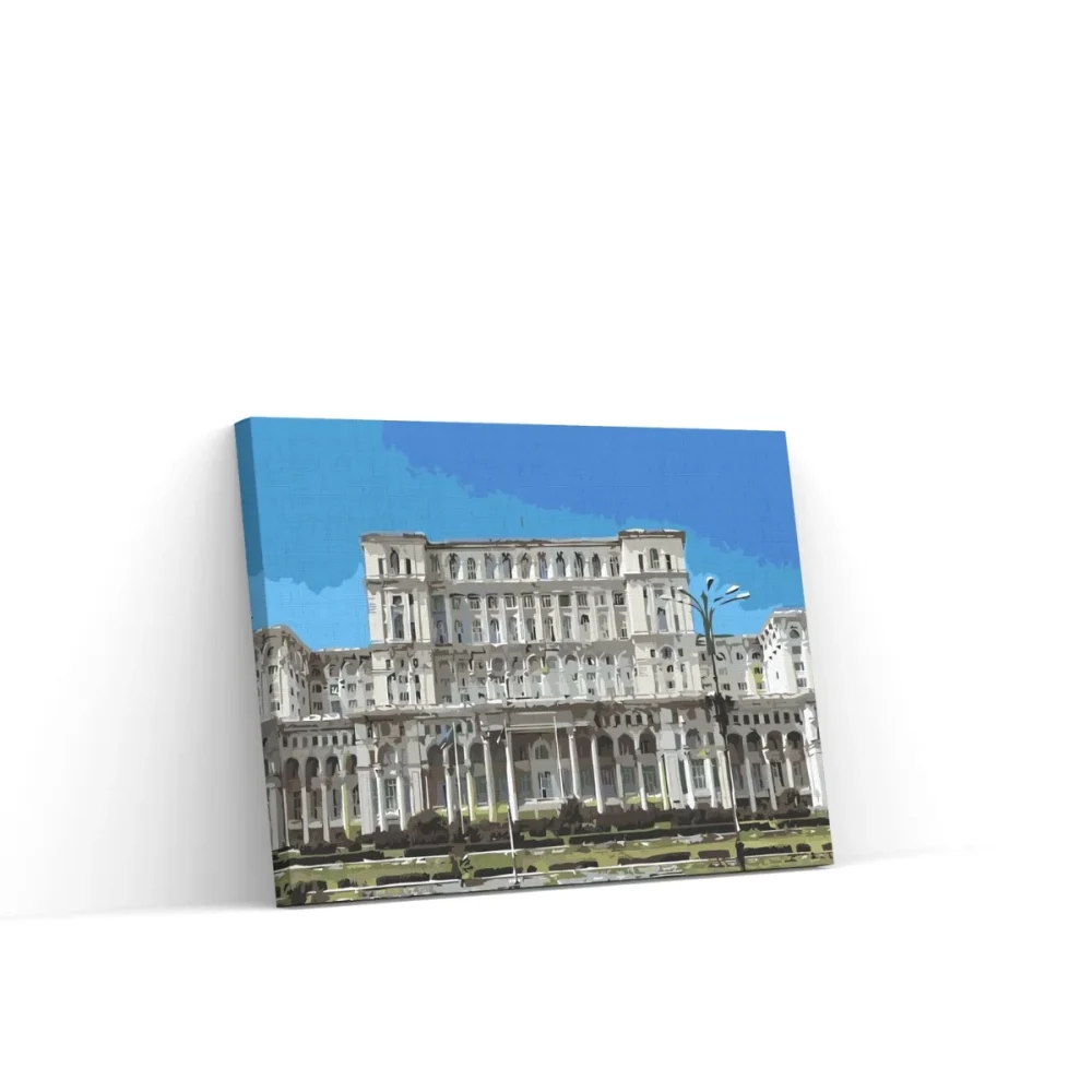 Pintar por números Palacio del Parlamento, Bucarest