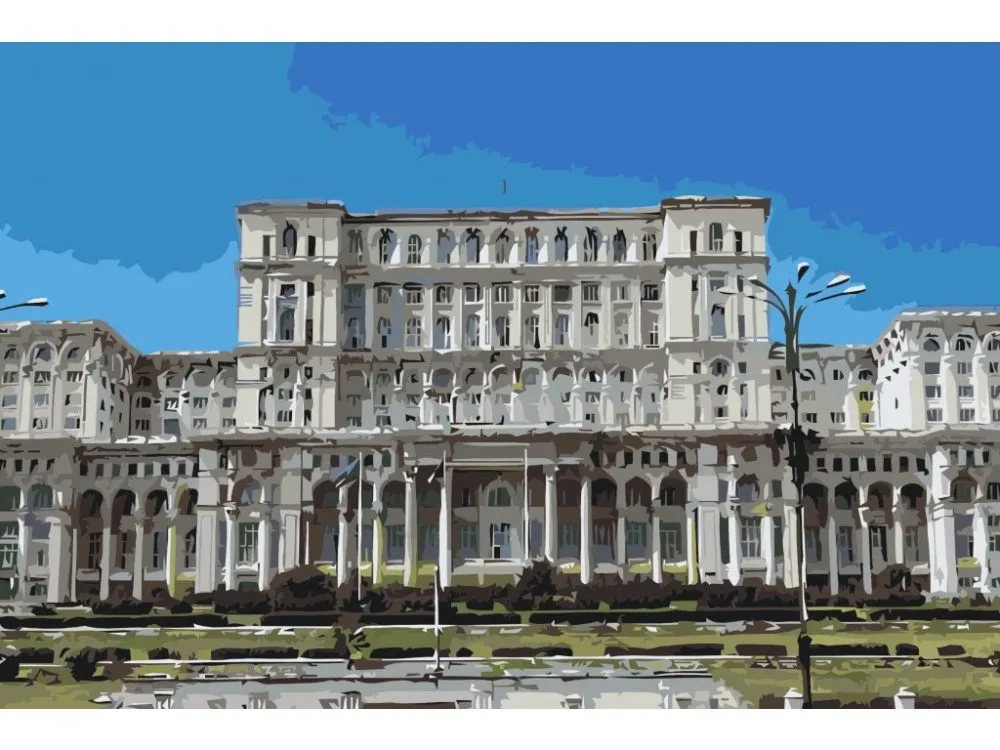Pintar por números Palacio del Parlamento, Bucarest – foto 2