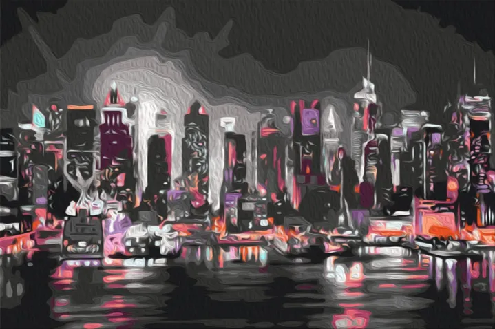 Pintar por números Panorama nocturno – foto 2