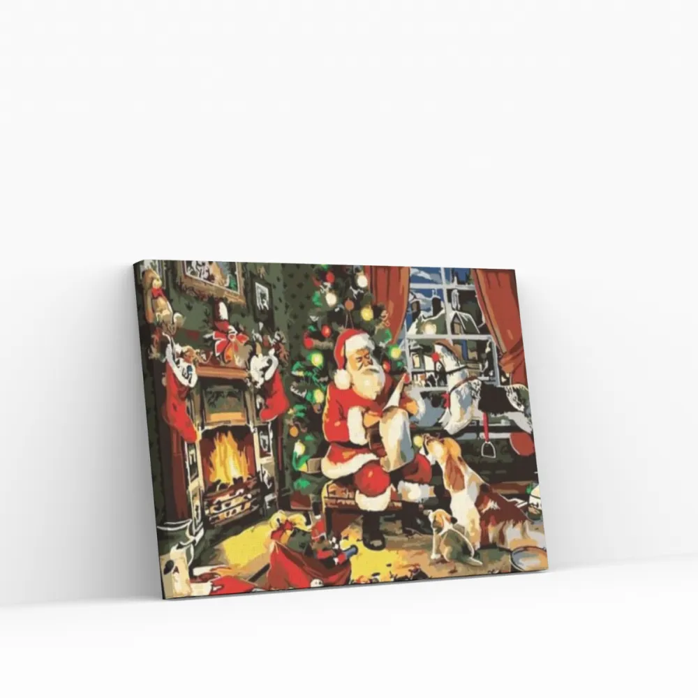Pintar por números Papá Noel