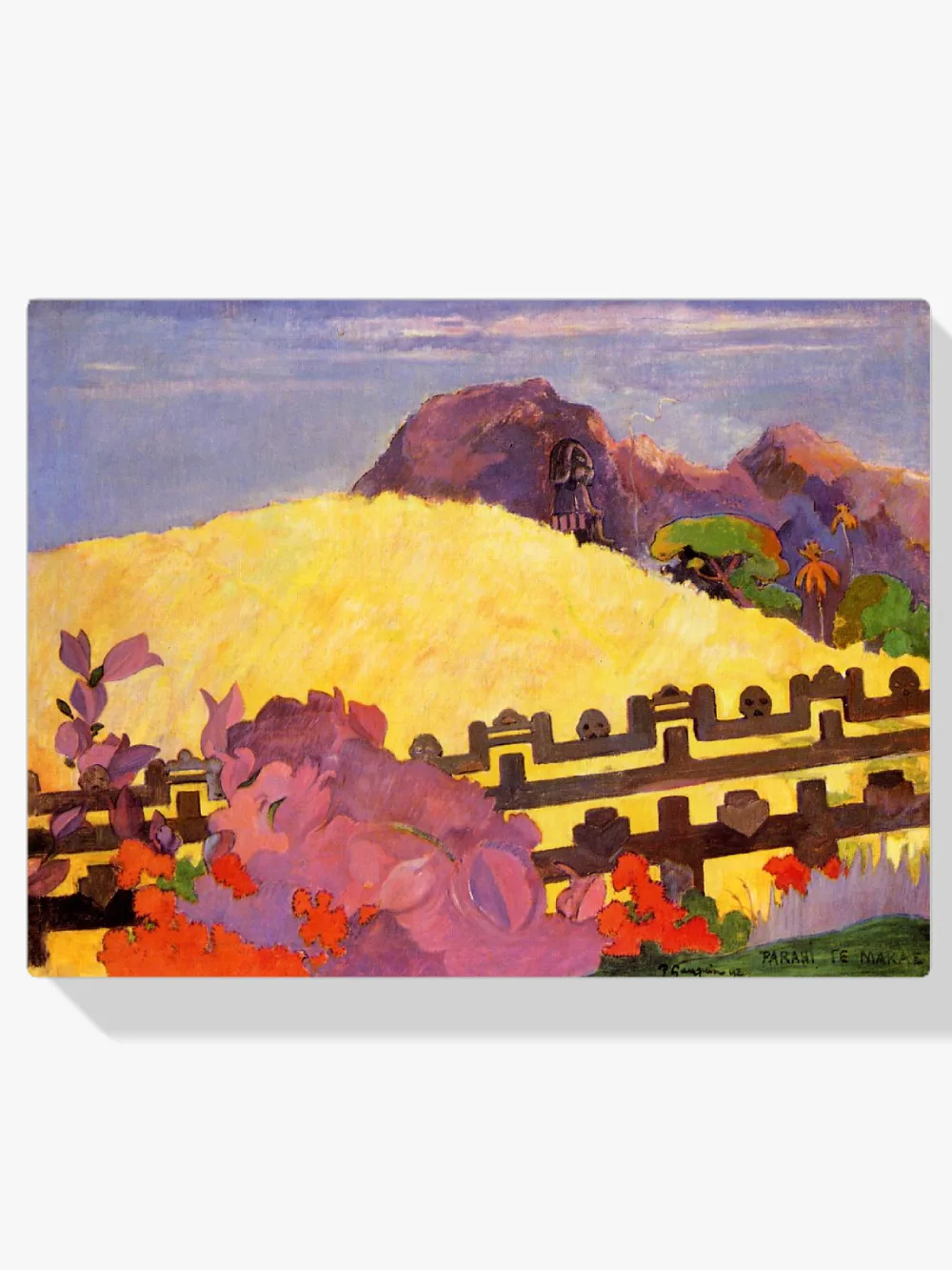 Pintar por números Parahi te marae (Allí está el templo)