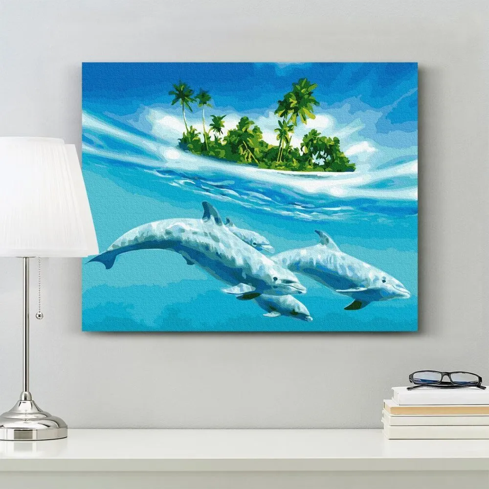Pintar por números Paraíso de delfines – foto 2