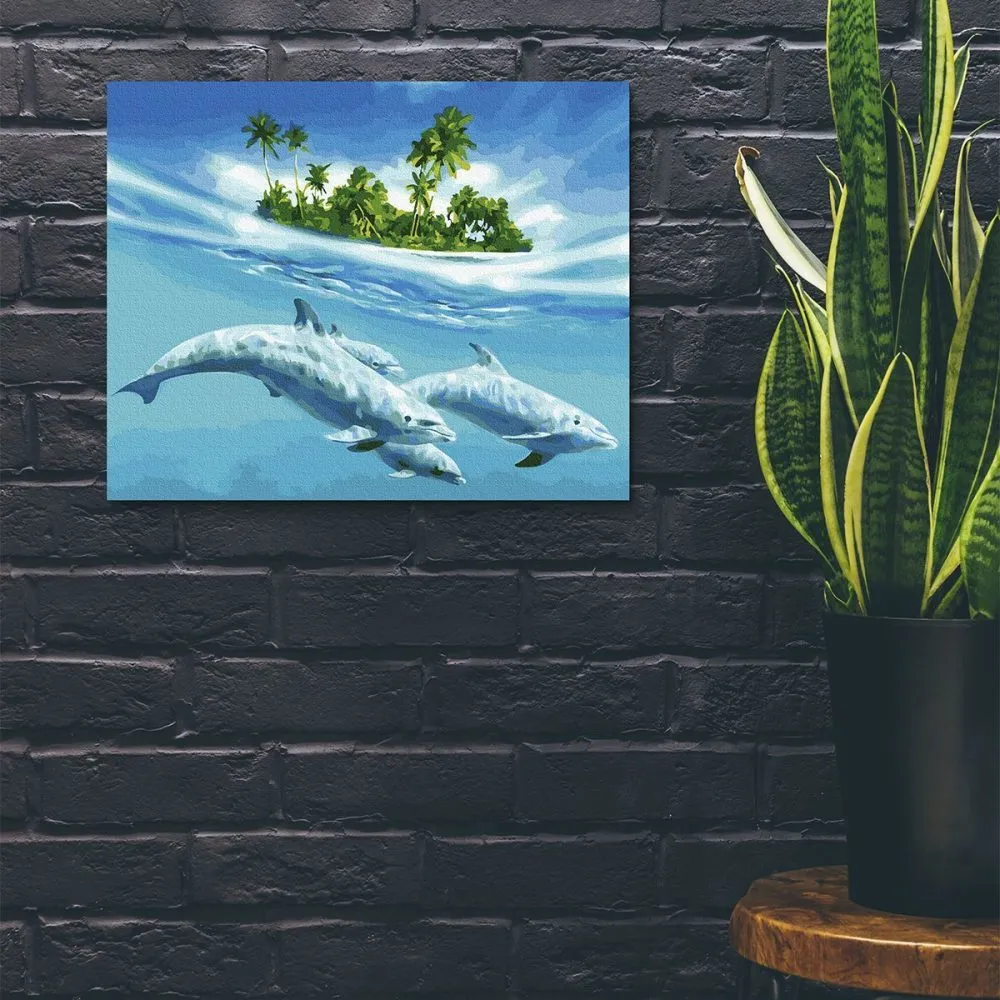 Pintar por números Paraíso de delfines – foto 3