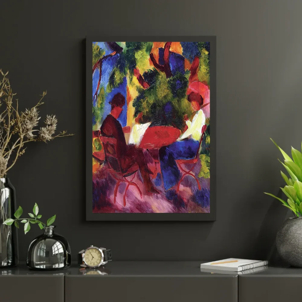 Pintar por números Pareja en la mesa del jardín – foto 3