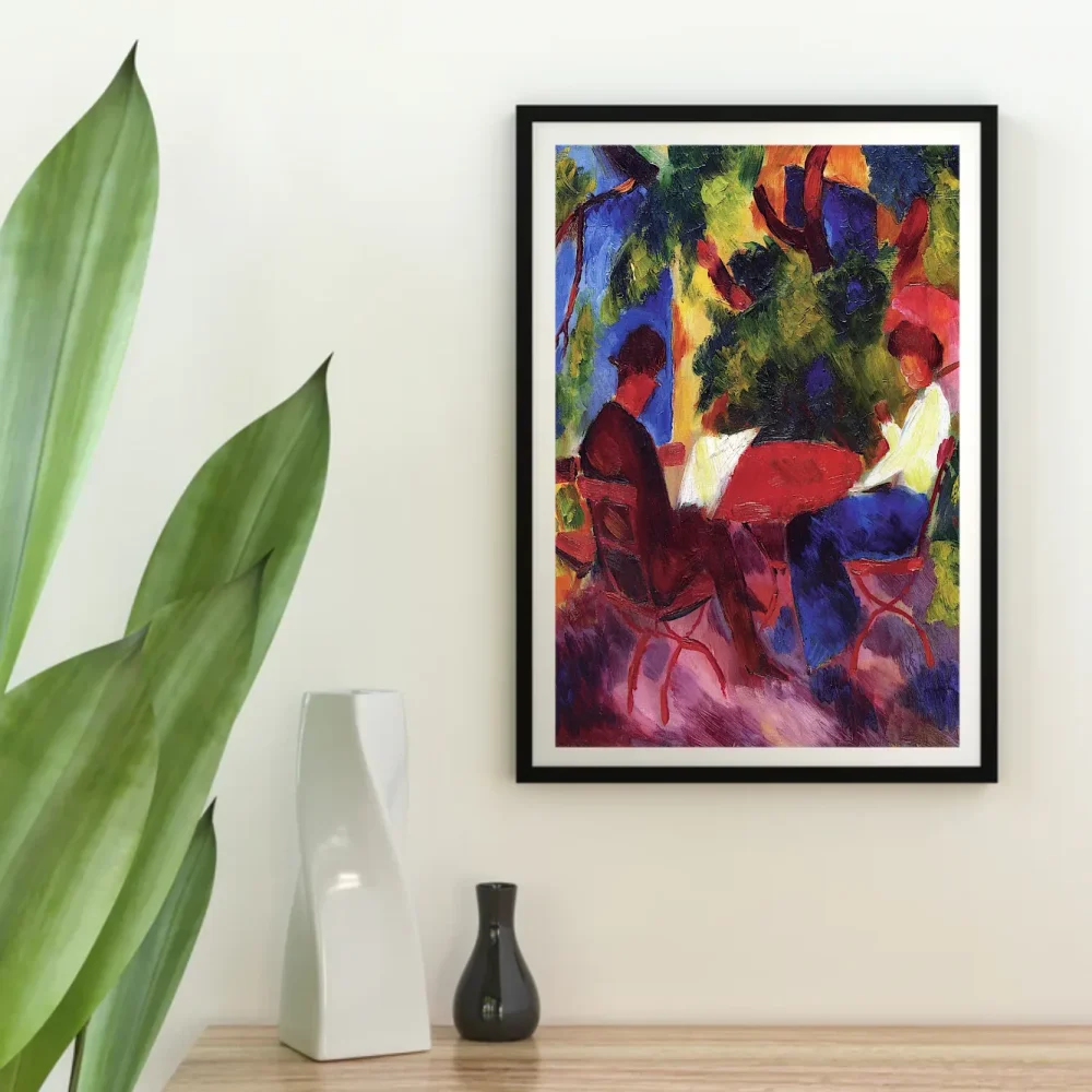 Pintar por números Pareja en la mesa del jardín – foto 4