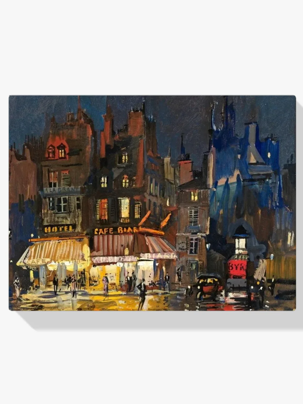 Pintar por números París de noche en la Rue Lepic, Montmartre
