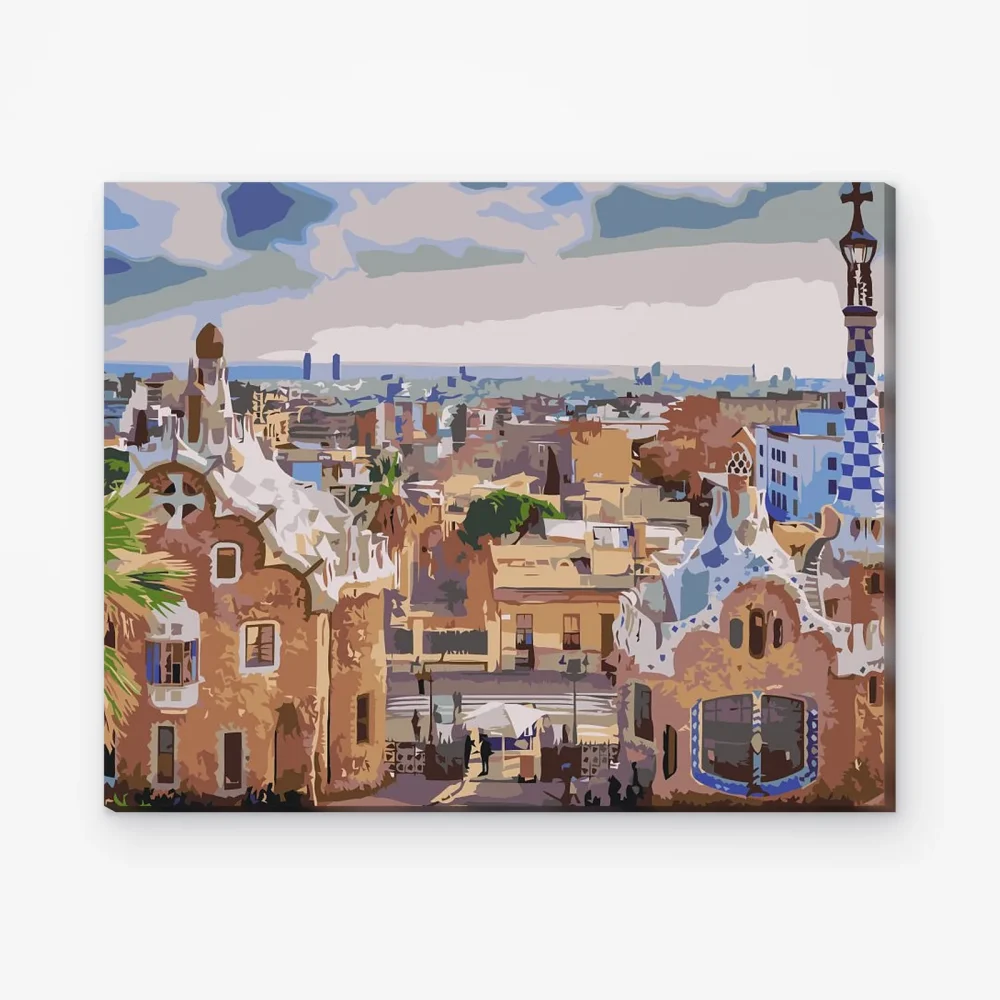 Pintar por Números - Parque Güell, Barcelona