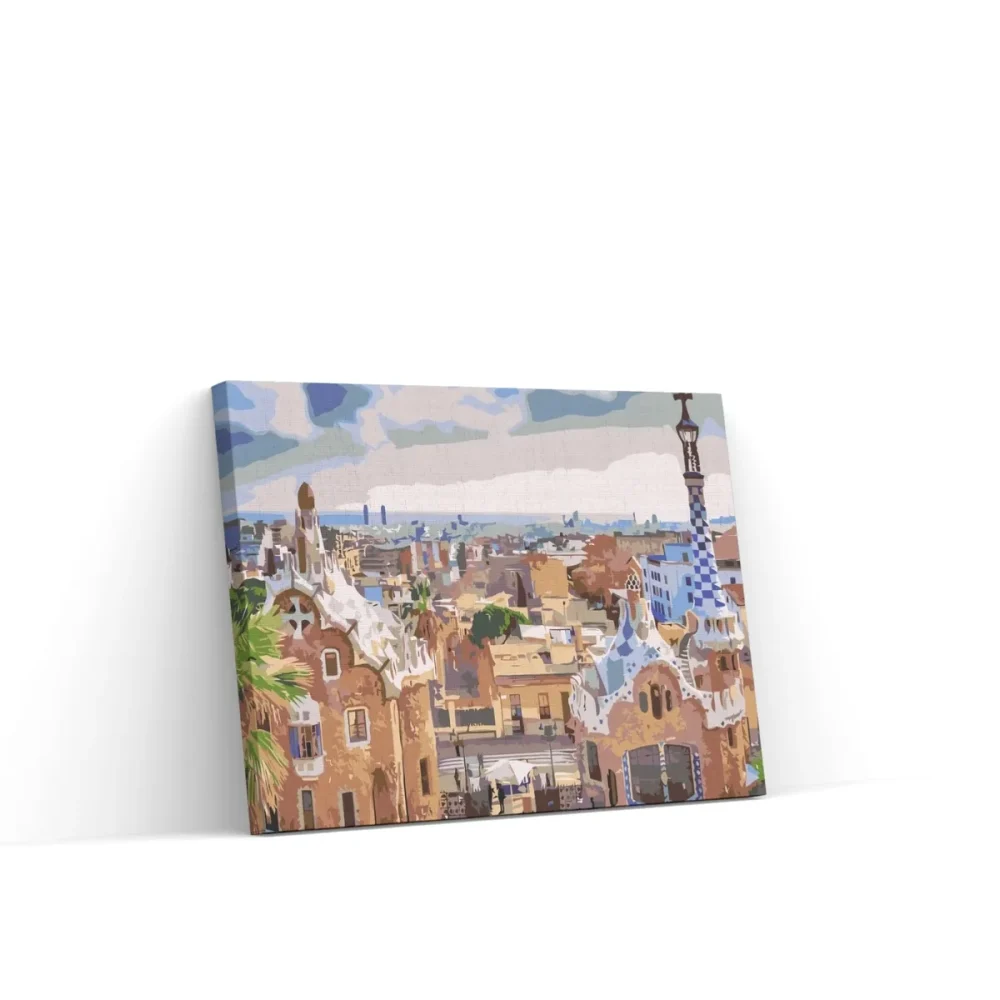 Pintar por números Parque Güell, Barcelona