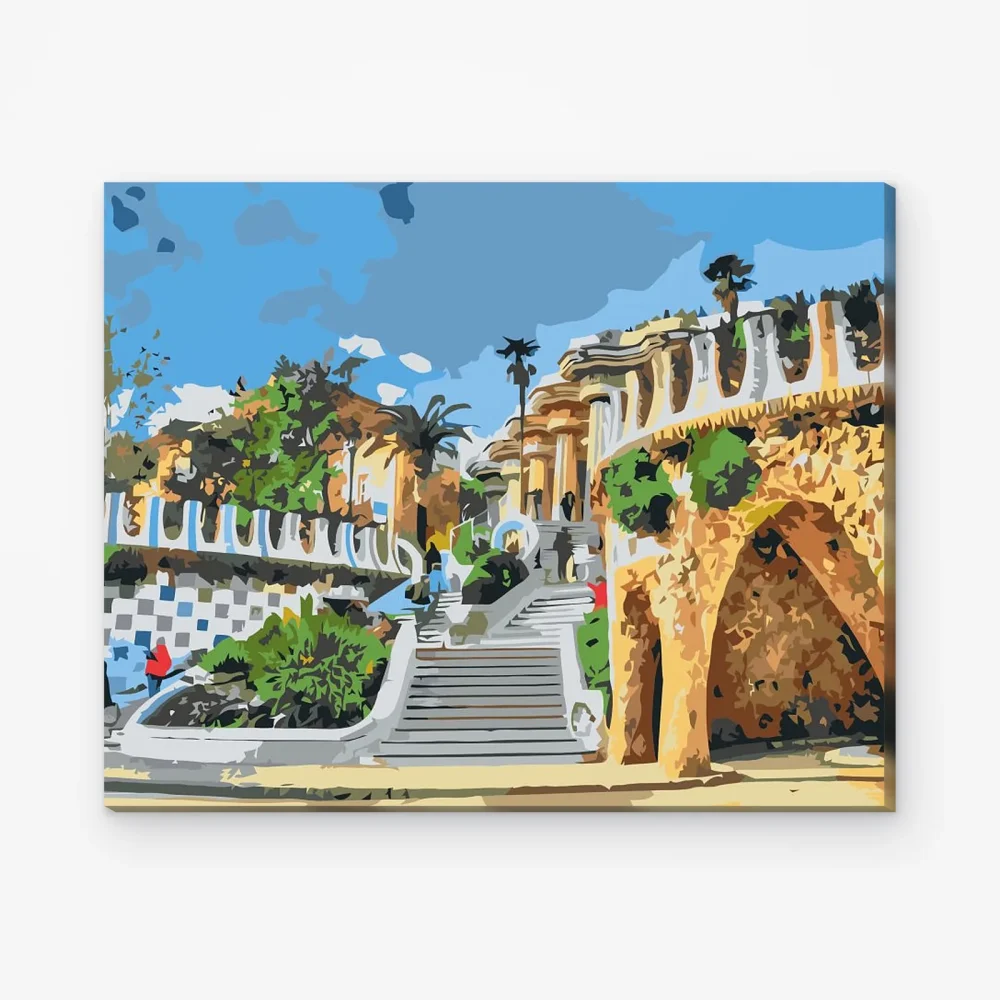 Pintar por Números - Parque Güell, Barcelona 2