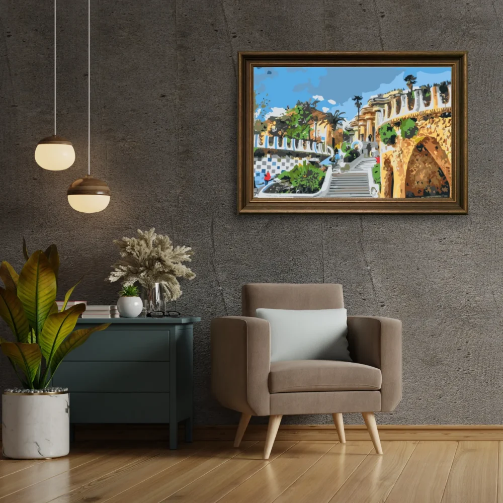 Pintar por números Parque Güell, Barcelona 2 – foto 3