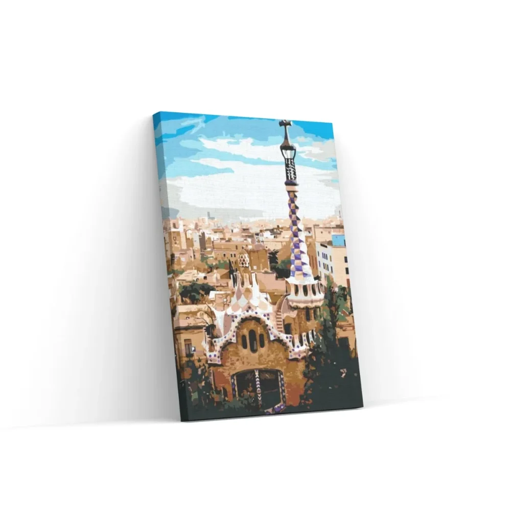 Pintar por números Parque Güell, Barcelona 3