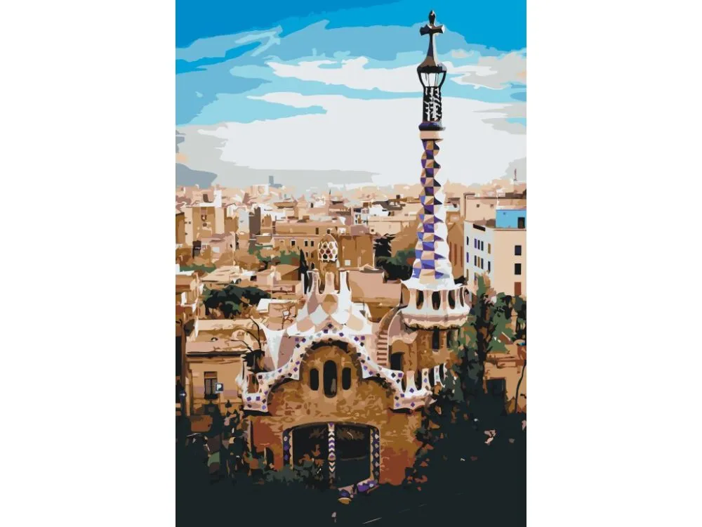 Pintar por números Parque Güell, Barcelona 3 – foto 2