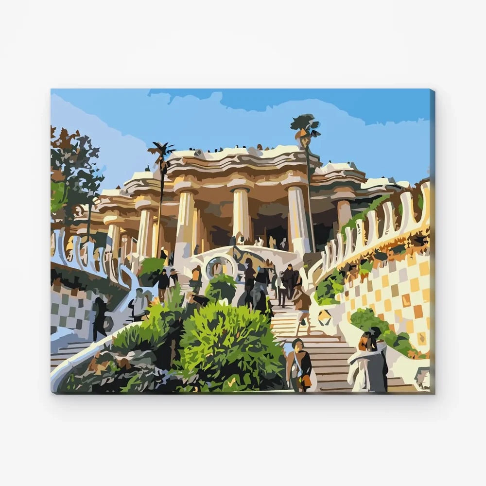 Pintar por Números - Parque Güell, Barcelona 4